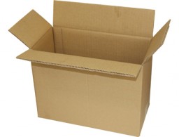 Caja embalaje Q-Connect cartón marrón doble canal 304x150x217 mm.